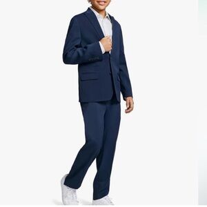Calvin Klein 2-piece suit, Boys size 14, NWT CTSFE10F stretch, Blue